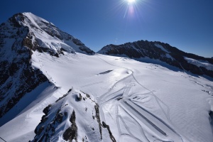 Blick vom Jungfraujoch Richtung Mönch